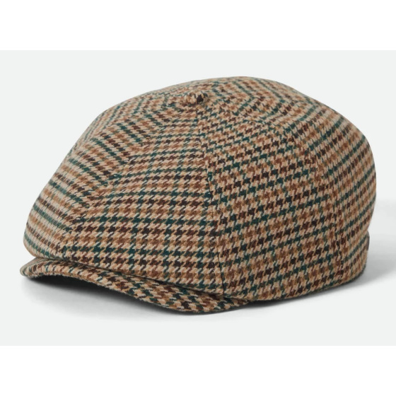 Brood Newsboy Houndstooth Beige Cap - Brixton