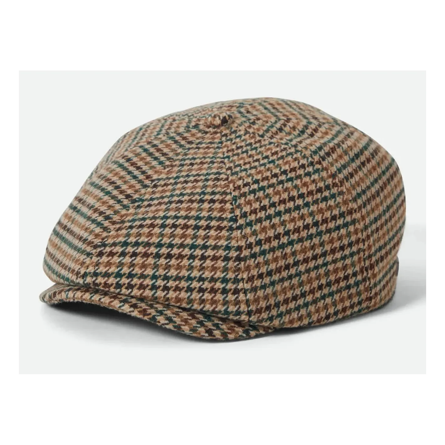 Casquette Brood  Newsboy Pied-De-Poule Beige - Brixton Reference : 23314| Chapellerie Traclet