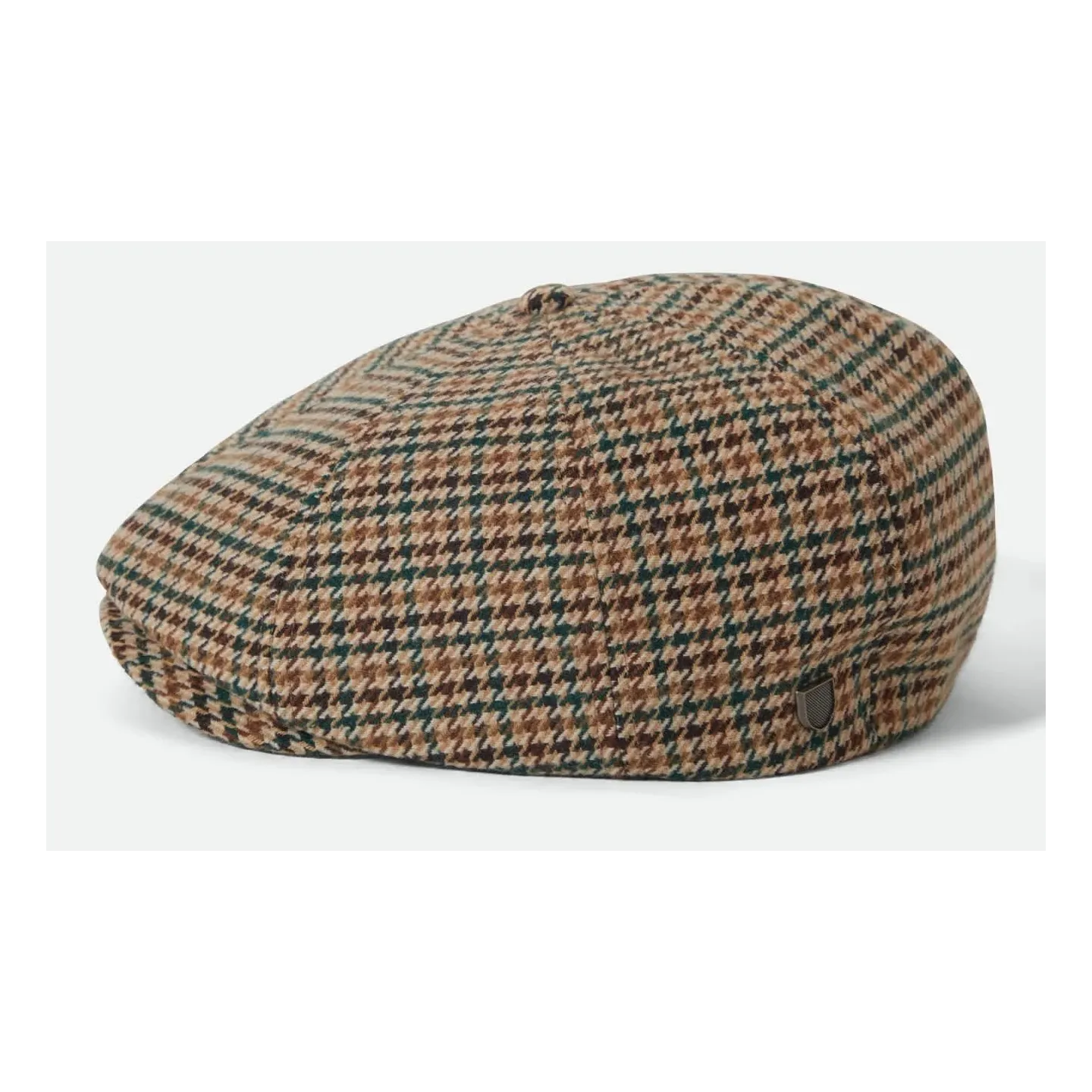 Brood Newsboy Houndstooth Beige Cap - Brixton Reference: 23314| Chapellerie Traclet