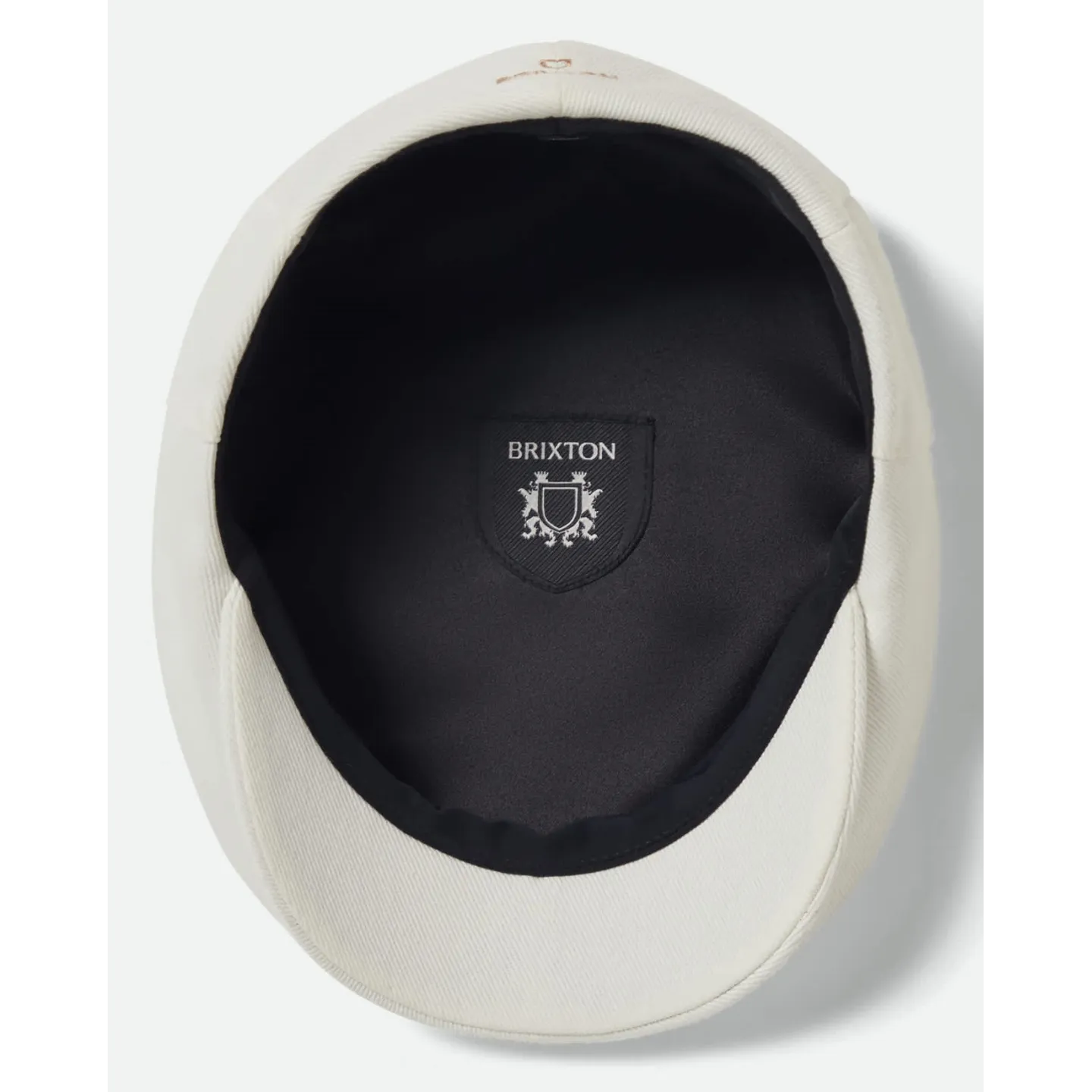 White Cotton Barrel Flat Cap - Brixton Reference: 23315| Chapellerie Traclet