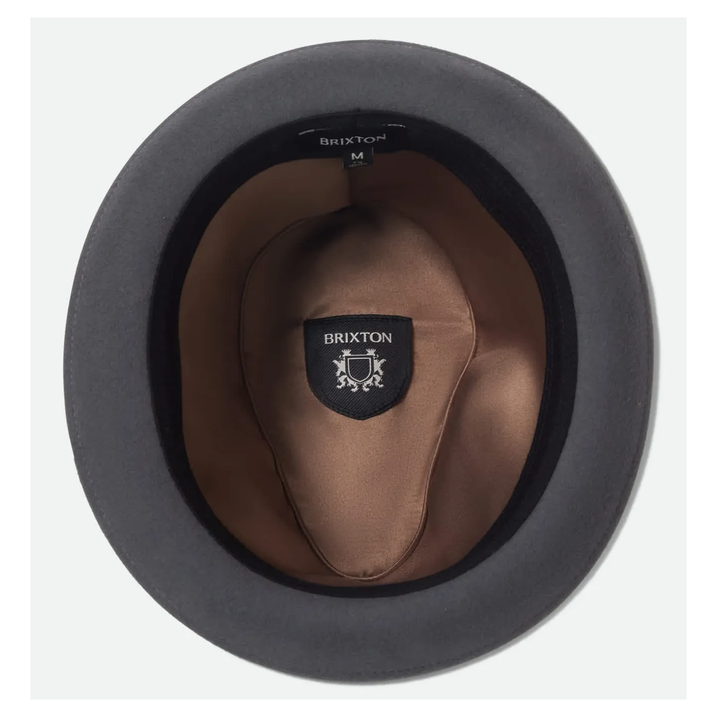 Chapeau Trilby Gain Feutre Anthracite - Brixton  Reference : 23316 | Chapellerie Traclet