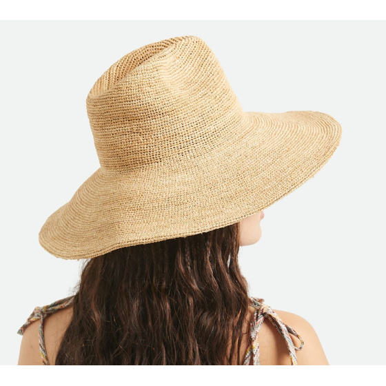Wide Brim Hat Helena Natural Straw - Brixton