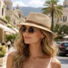 Chapeau Traveller Raphia Ceinture Camel - Fléchet | Chapellerie Traclet