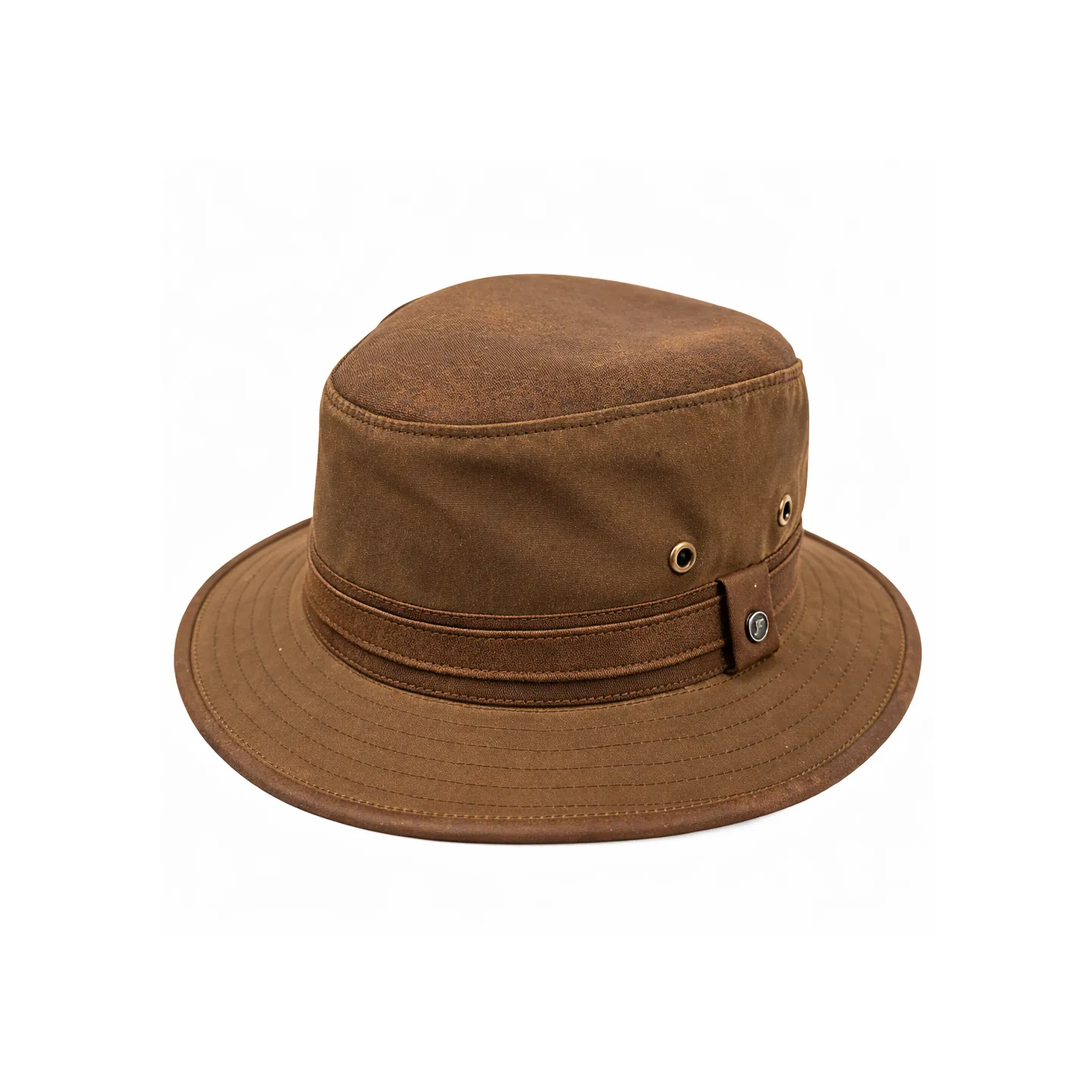 Chapeau Sintra Coton Huilé Marron - Fléchet | Chapellerie Traclet