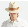 Fedora Roma Paper Straw Hat UPF 40+ - Brixton Reference : 23324| Chapellerie Traclet