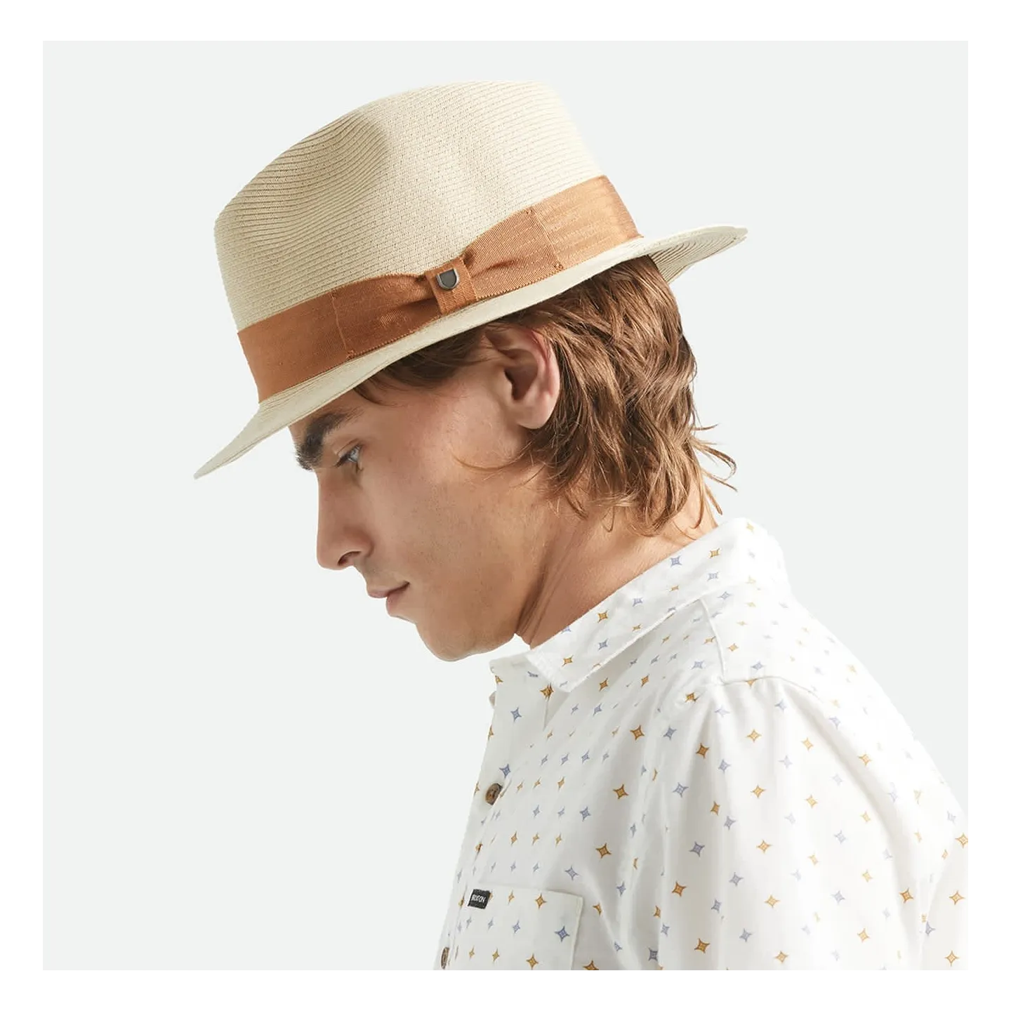 Fedora Roma Paper Straw Hat UPF 40+ - Brixton Reference : 23324| Chapellerie Traclet