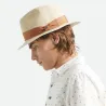 Chapeau Fedora Roma Paille Papier UPF 40+ - Brixton Reference : 23324| Chapellerie Traclet