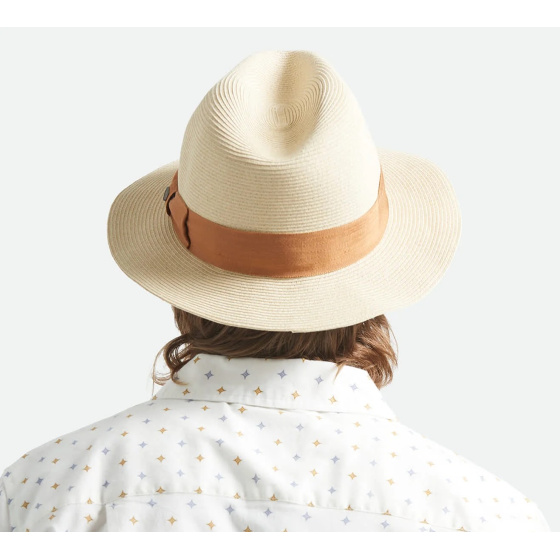 Fedora Roma Paper Straw Hat UPF 40+ - Brixton
