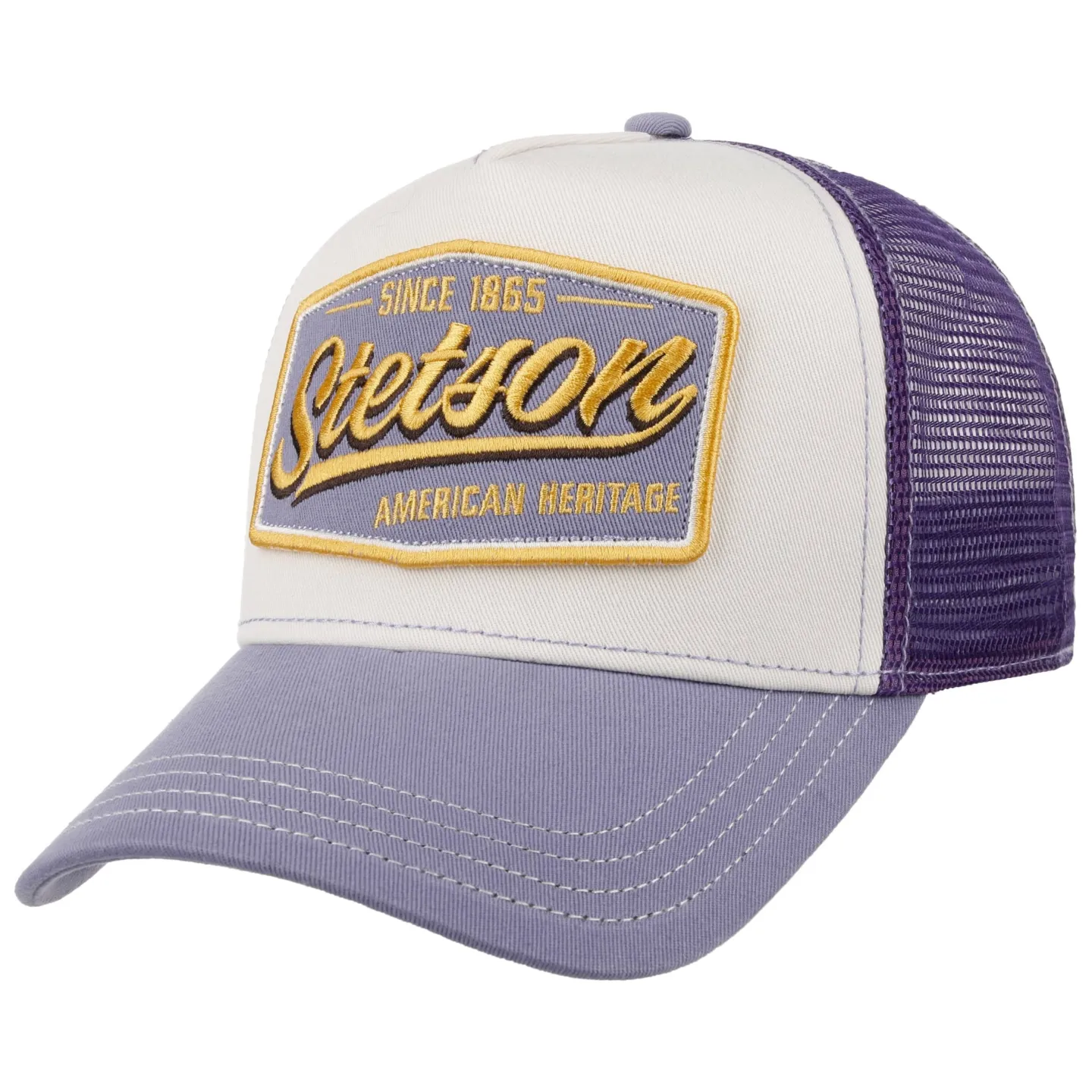 Casquette Baseball Trucker Last Drop Violette - Stetson