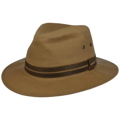 Chapeau Traveller Coton Ciré Chataigne - Stetson
