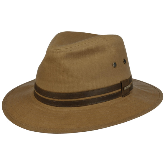 Chapeau Traveller Coton Ciré Chataigne - Stetson