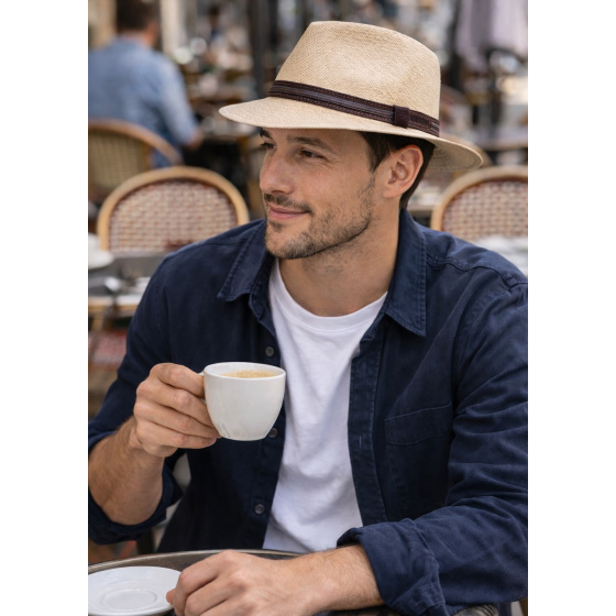 Chapeau Traveller Panama Angelo Naturel - Traclet