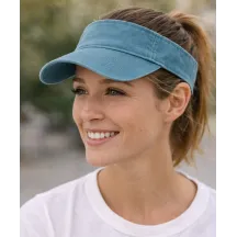 Casquette visière Calvia Coton Turquoise - Traclet