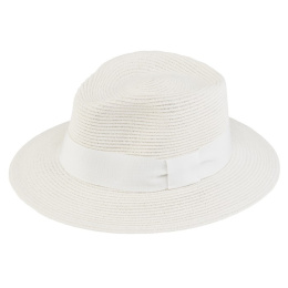 Chapeau Fedora Matanzas Paille Papier Blanc - Traclet