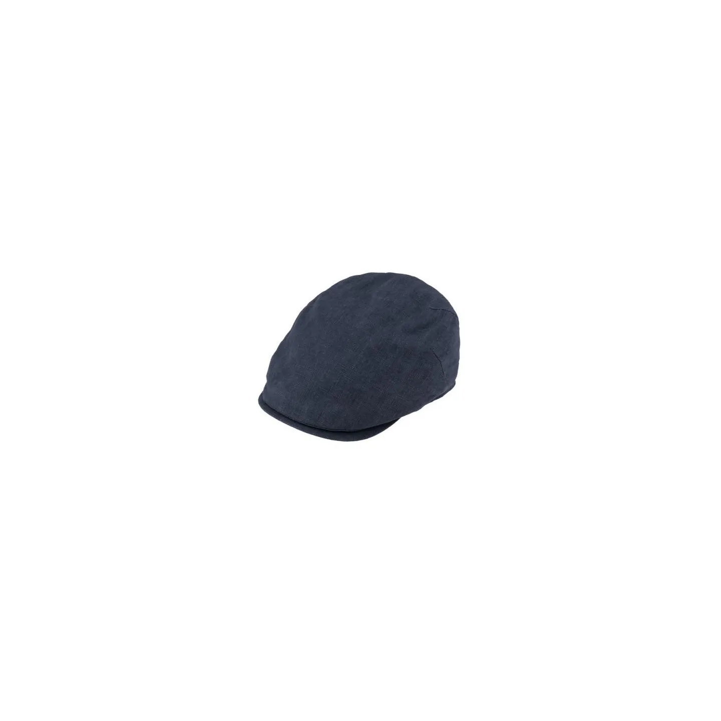 Valerio Flat Cap Navy Linen - Traclet  Reference : 23344 | Chapellerie Traclet