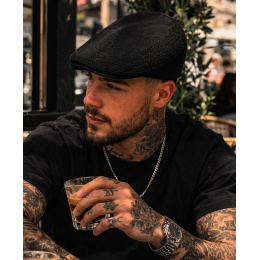 Tropic 504 Ventair Black Beret Gold Logo - Kangol