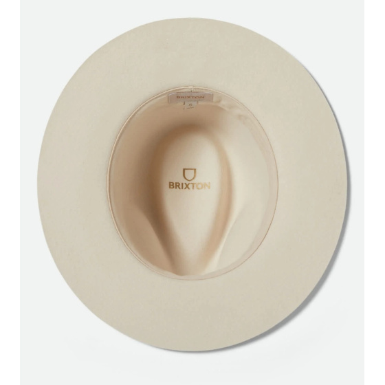 Chapeau Traveller Wesley Feutre Laine Blanc Cassé - Brixton