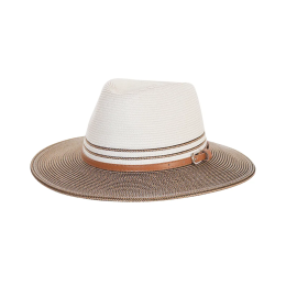 Chapeau Fedora Bella Ivoire & Chocolate UPF 50+ - House Of Ord