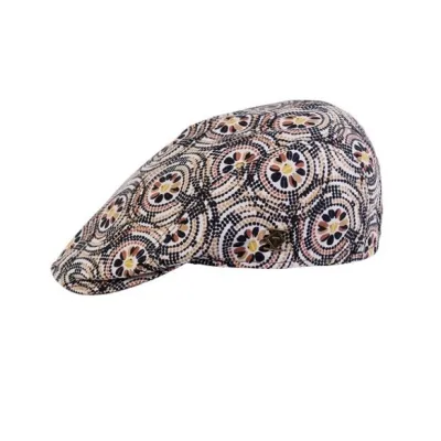 Casquette Plate Miko à Carreaux Multicolore - Traclet | Chapellerie Traclet