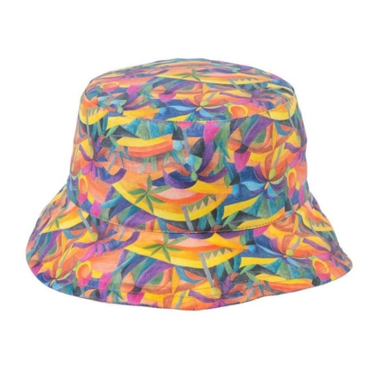 Chapeau Bob de Pluie Telia Coton Imprimé Multicolore - Mtm