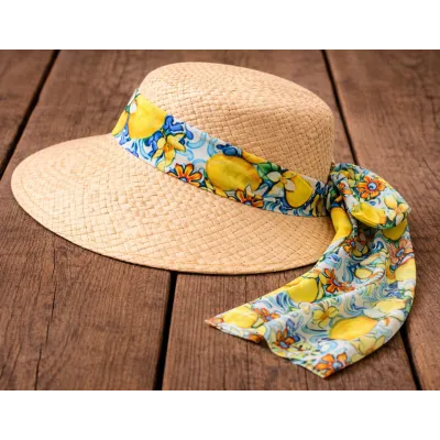 Casquette Grande Visière Pedra Paille Papier - Traclet