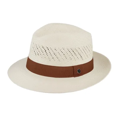 Chapeau Fedora Riccardo Panama Naturel - Fléchet