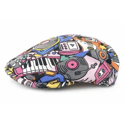 Flat Music Cotton Cap UPF 40+ - City Sport Ref 23247 | Chapellerie Traclet
