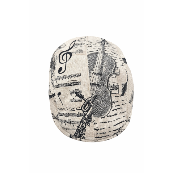 Cotton Music Note Flat Cap - City Sport