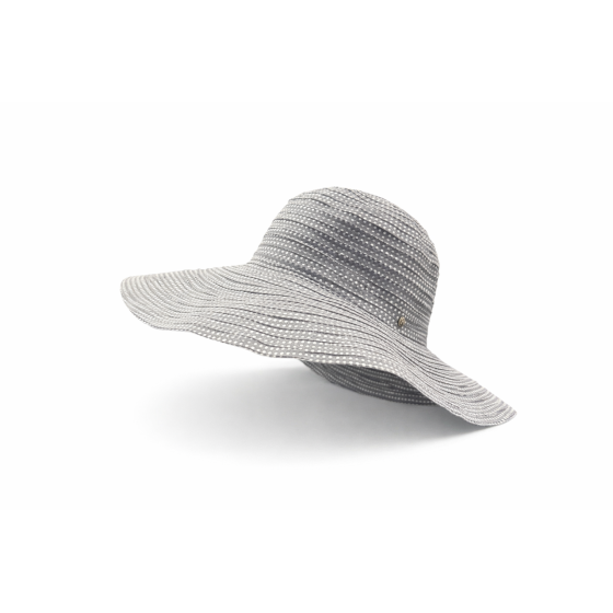 Capeline scrunchie Grise A Poids blanc UPF 50+ - House Of Ord