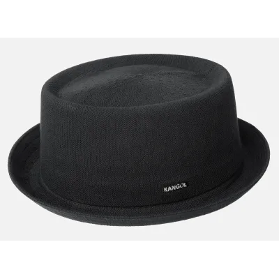 Black Bamboo Mowbray Porkpie Hat - Kangol Reference: 6910 | Traclet Hat Shop