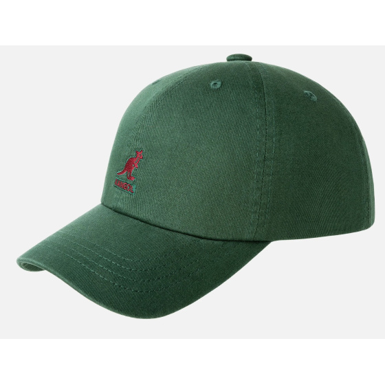 Washed Baseball Cotton Cap Seaweed Green - Kangol