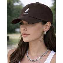 Casquette Washed Baseball Coton Marron - Kangol