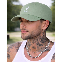Kangol Washed Baseball Cotton Oil Green Cap