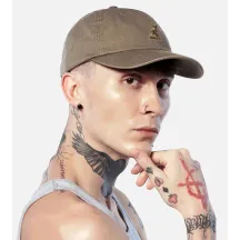 Casquette Washed Baseball Coton Olive - Kangol