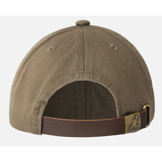 Kangol Washed Baseball Cotton Olive Cap