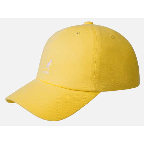 Kangol Washed Baseball Cotton Lemon Cap