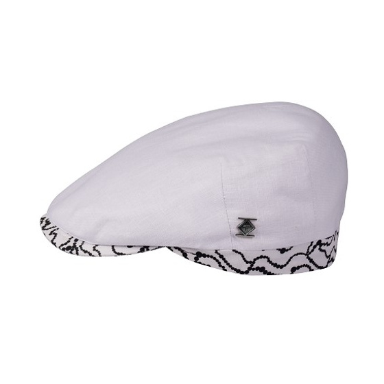 Casquette Bec De Canard Capri Lin Blanche - Traclet