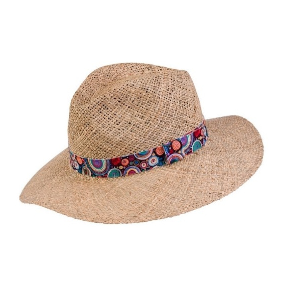 Traveller Straw Hat with Floral Ribbon - MTM