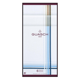 6 Mouchoirs Gentleman Coton Rayures - Traclet