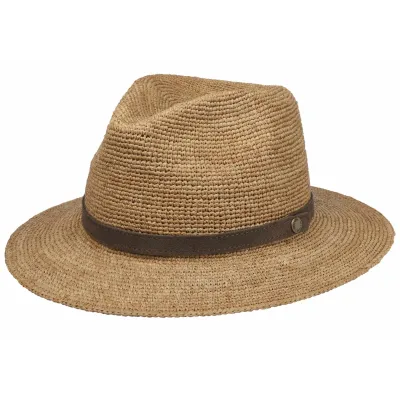 Traveller Custer Natural Crochet Straw Hat - Stetson Reference: 23506| Chapellerie Traclet