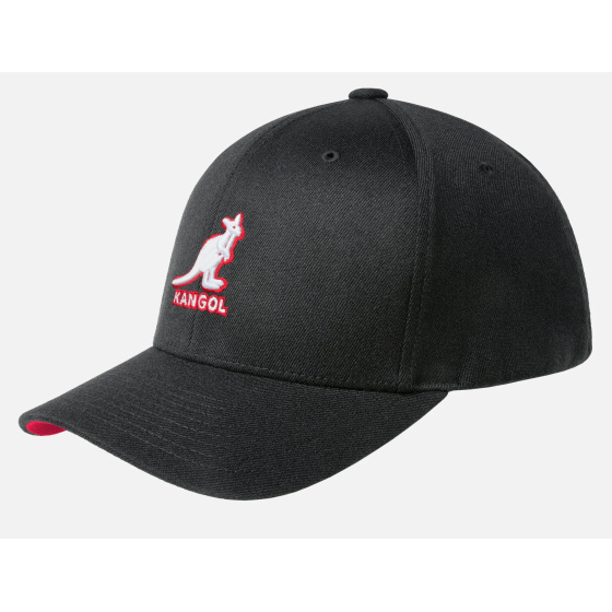 Casquette Baseball 3D Wool Flexfit Noire - Kangol