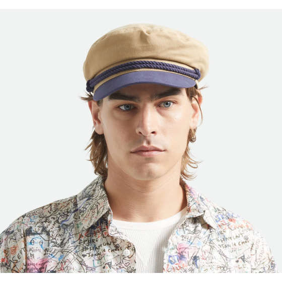 Fiddler Sand & Blue Sailor Cap - Brixton