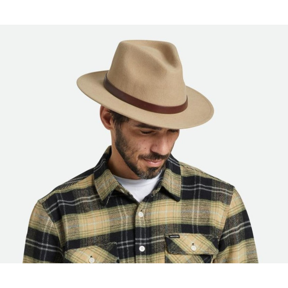Chapeau Messer Feutre Laine Beige - Brixton