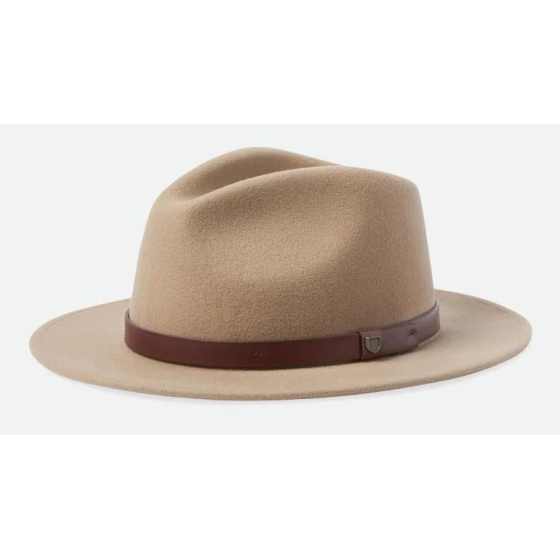 Chapeau Messer Feutre Laine Beige - Brixton