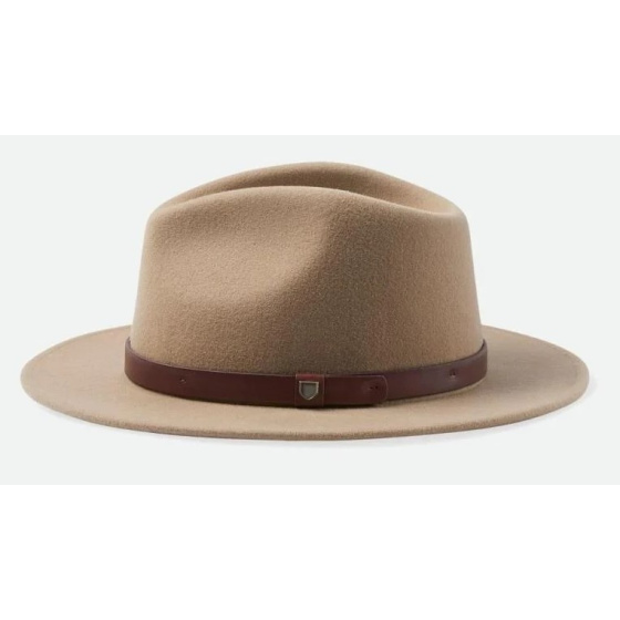 Chapeau Messer Feutre Laine Beige - Brixton