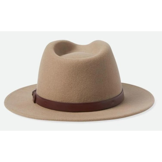 Chapeau Messer Feutre Laine Beige - Brixton