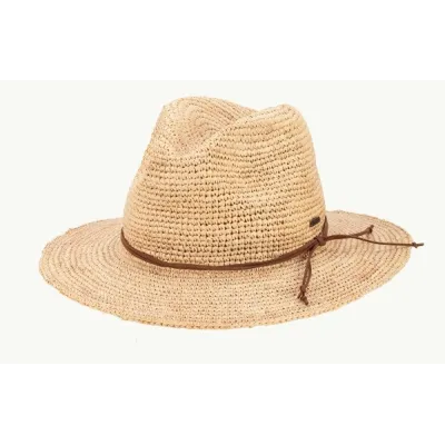 Chapeau Fedora Torbay Raphia - Traclet - Scippis réf 23515 chapellerie Traclet