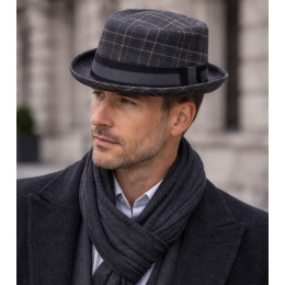Andrea Grey Porkpie Hat - Traclet