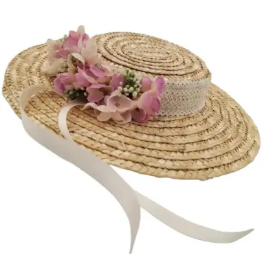 Chapeau Petit Provençal Patricia Paille Naturelle - Traclet