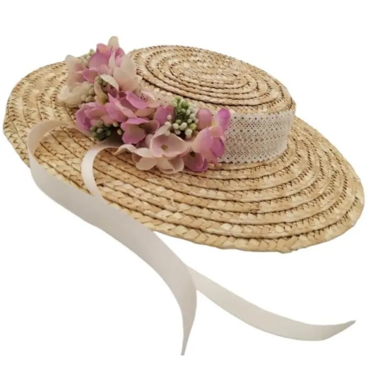 Small Provençal Hat Patricia Natural Straw - Traclet